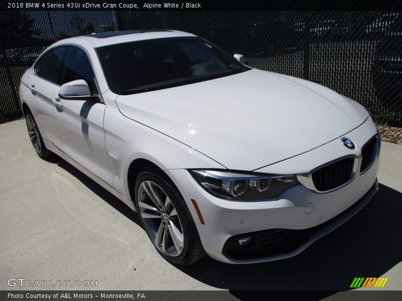 Alpine White / Black 2018 BMW 4 Series 430i xDrive Gran Coupe