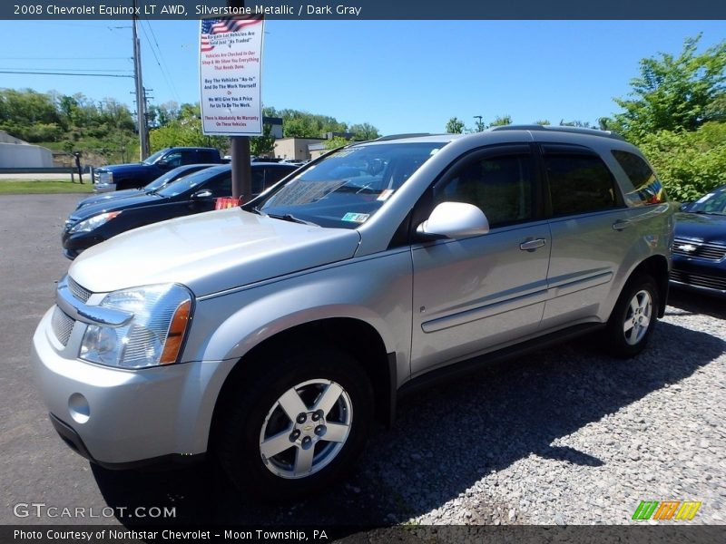 Silverstone Metallic / Dark Gray 2008 Chevrolet Equinox LT AWD