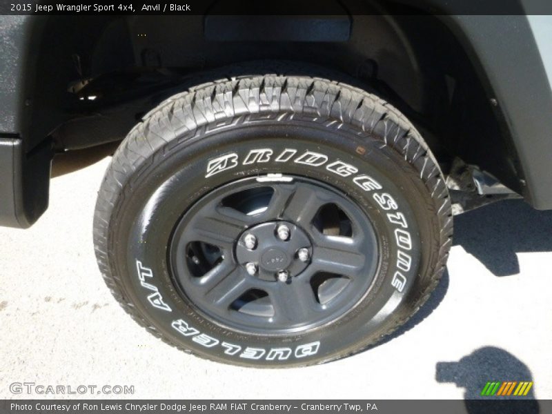 Anvil / Black 2015 Jeep Wrangler Sport 4x4