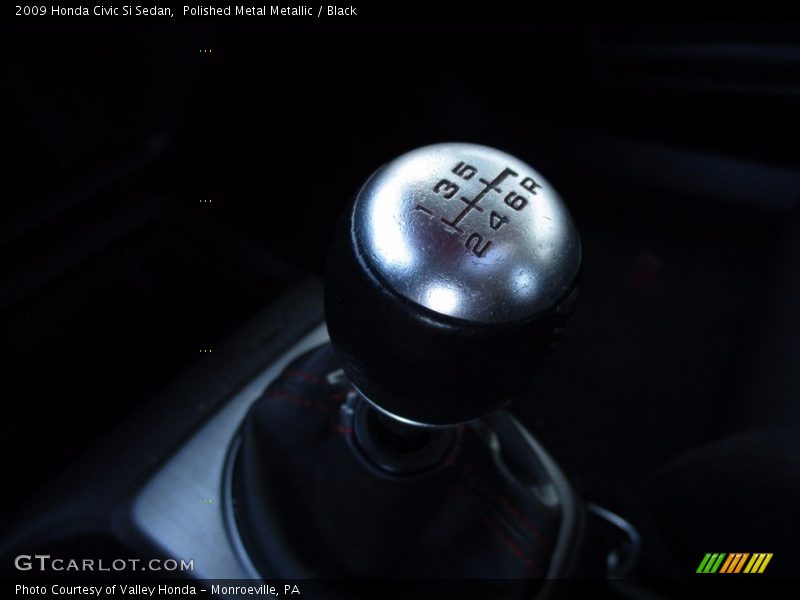 Polished Metal Metallic / Black 2009 Honda Civic Si Sedan