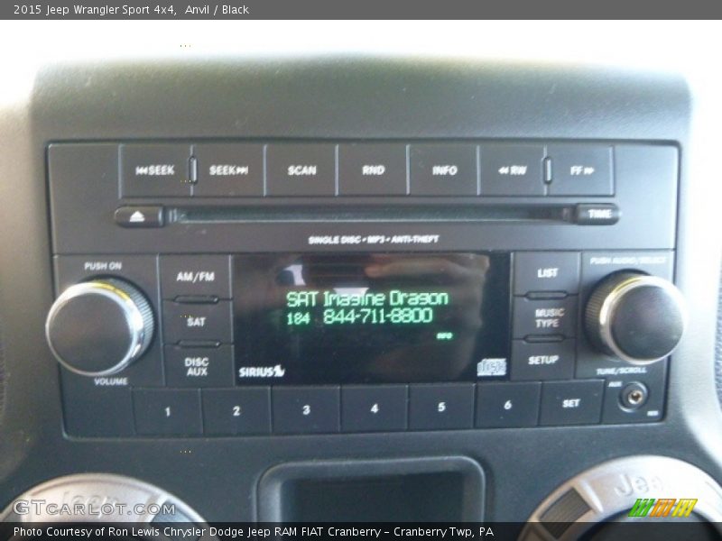 Anvil / Black 2015 Jeep Wrangler Sport 4x4