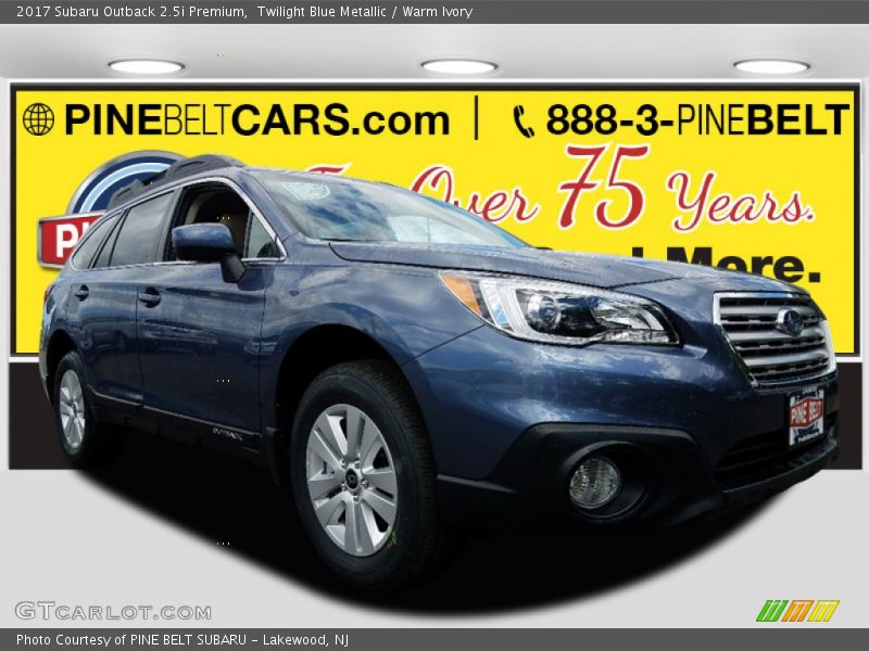 Twilight Blue Metallic / Warm Ivory 2017 Subaru Outback 2.5i Premium