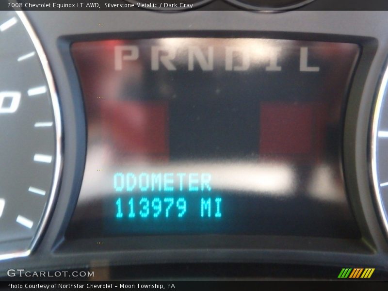 Silverstone Metallic / Dark Gray 2008 Chevrolet Equinox LT AWD