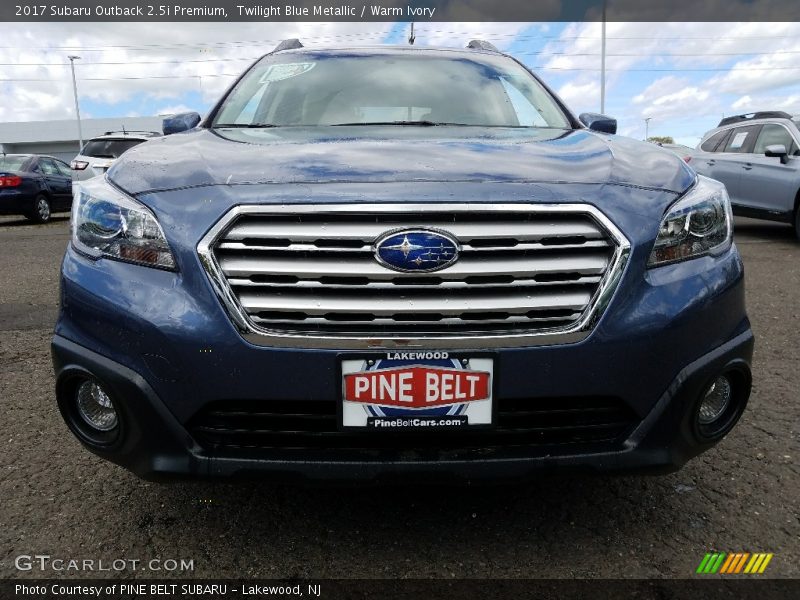 Twilight Blue Metallic / Warm Ivory 2017 Subaru Outback 2.5i Premium