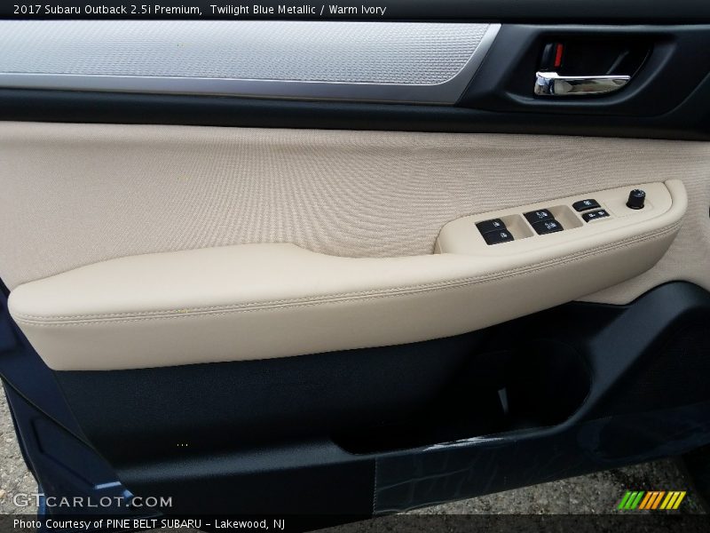 Twilight Blue Metallic / Warm Ivory 2017 Subaru Outback 2.5i Premium