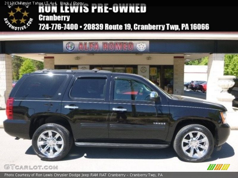 Black / Ebony 2013 Chevrolet Tahoe LT 4x4