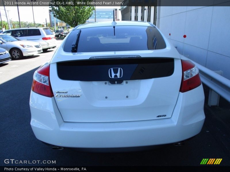 White Diamond Pearl / Ivory 2011 Honda Accord Crosstour EX-L 4WD