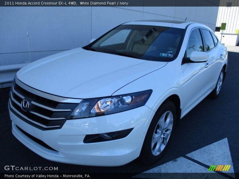 White Diamond Pearl / Ivory 2011 Honda Accord Crosstour EX-L 4WD