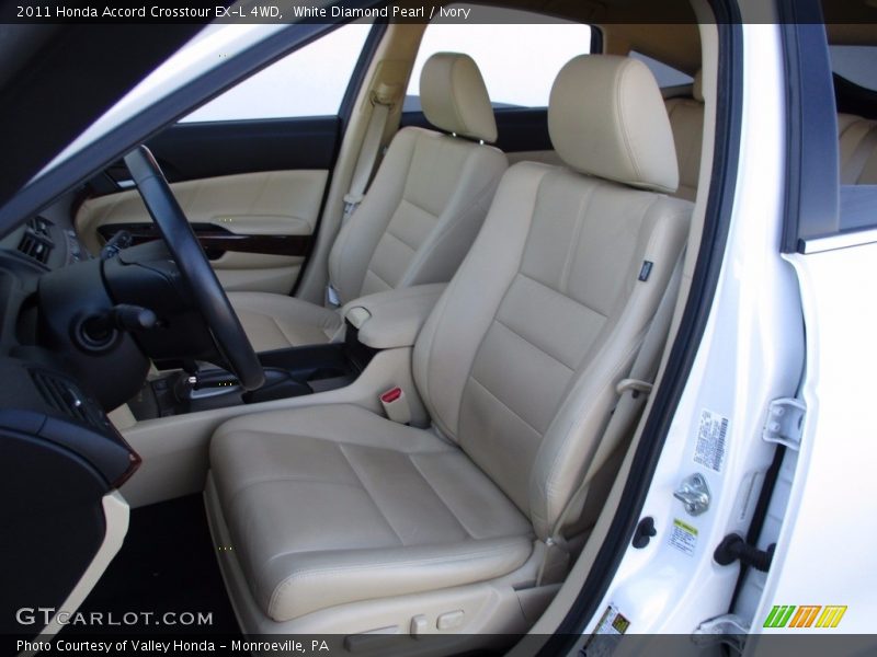 White Diamond Pearl / Ivory 2011 Honda Accord Crosstour EX-L 4WD