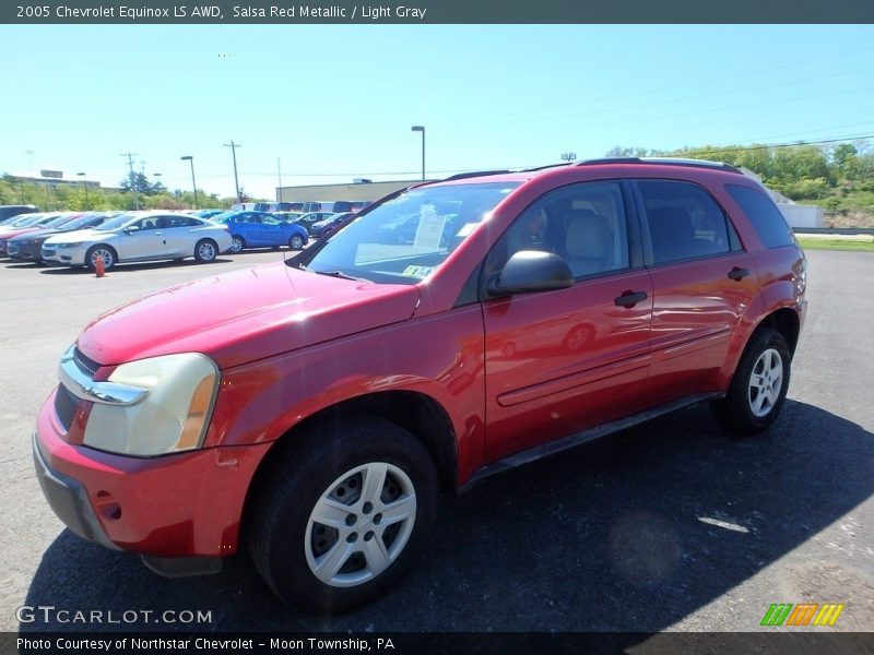 Salsa Red Metallic / Light Gray 2005 Chevrolet Equinox LS AWD