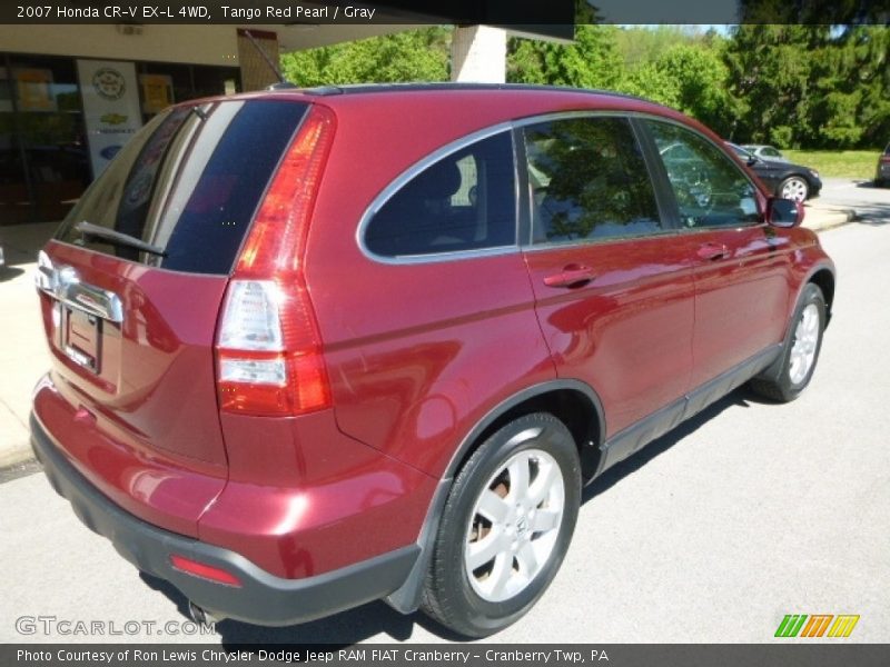 Tango Red Pearl / Gray 2007 Honda CR-V EX-L 4WD
