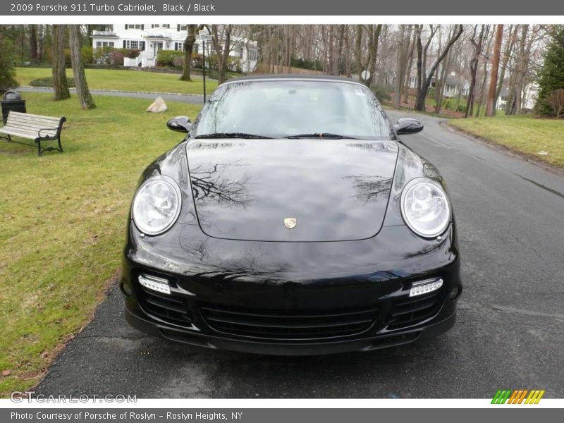 Black / Black 2009 Porsche 911 Turbo Cabriolet