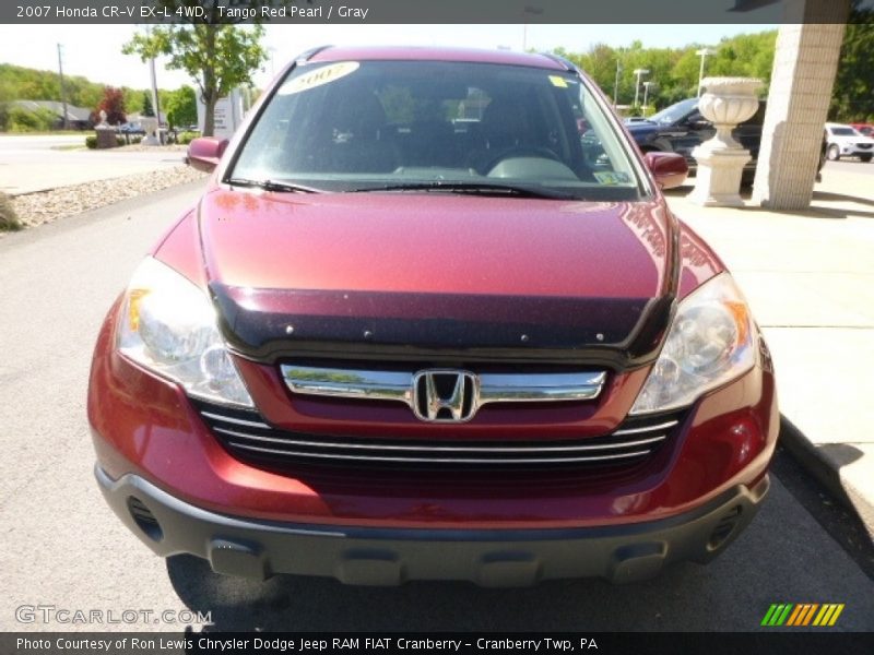 Tango Red Pearl / Gray 2007 Honda CR-V EX-L 4WD