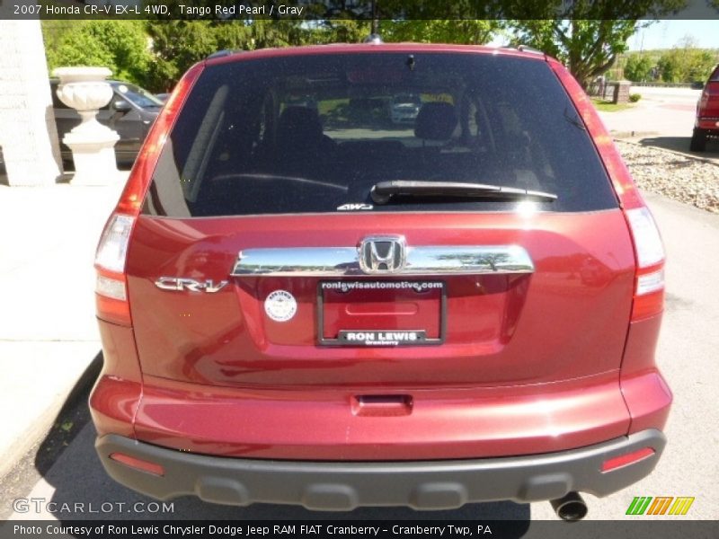 Tango Red Pearl / Gray 2007 Honda CR-V EX-L 4WD