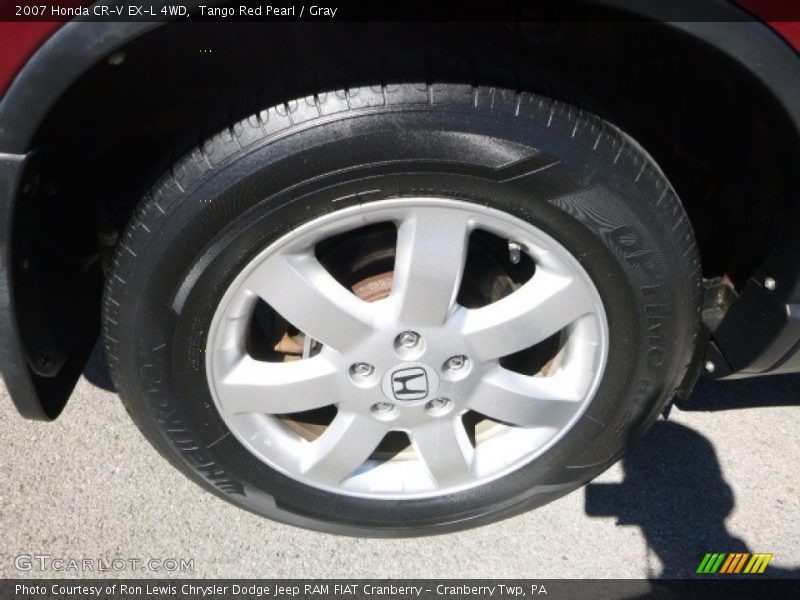 Tango Red Pearl / Gray 2007 Honda CR-V EX-L 4WD