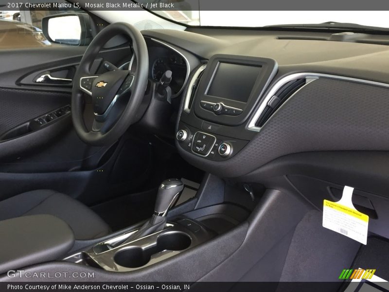 Mosaic Black Metallic / Jet Black 2017 Chevrolet Malibu LS