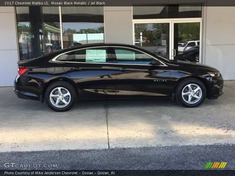 Mosaic Black Metallic / Jet Black 2017 Chevrolet Malibu LS