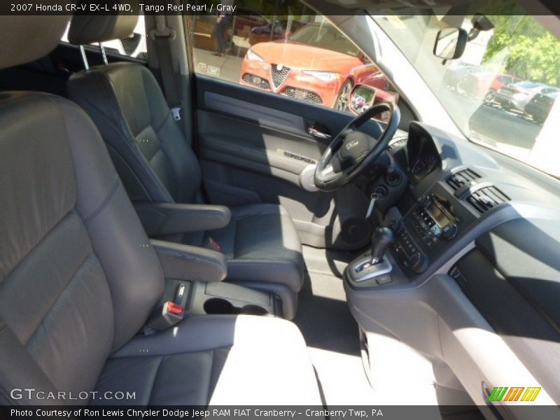 Tango Red Pearl / Gray 2007 Honda CR-V EX-L 4WD