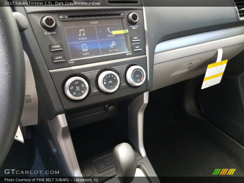Dark Gray Metallic / Gray 2017 Subaru Forester 2.5i