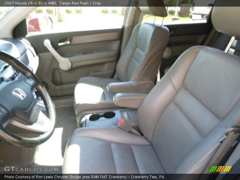 Tango Red Pearl / Gray 2007 Honda CR-V EX-L 4WD