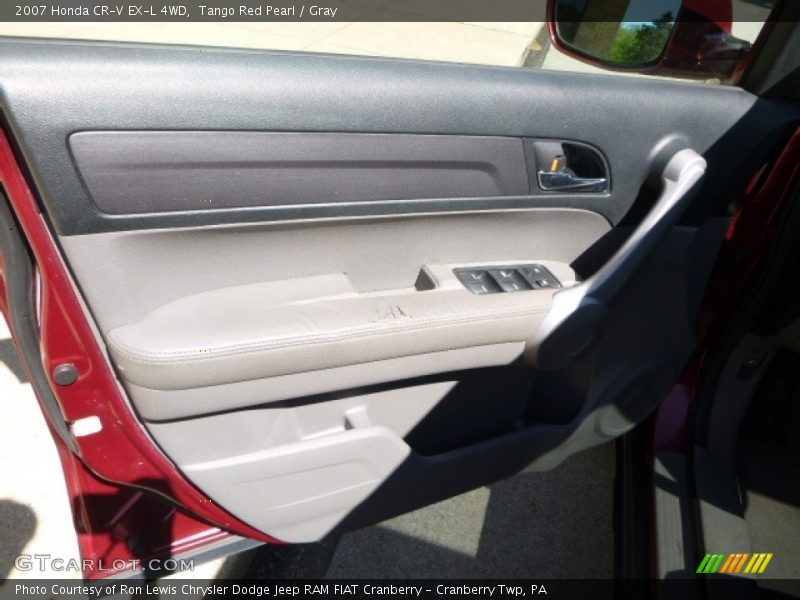 Tango Red Pearl / Gray 2007 Honda CR-V EX-L 4WD