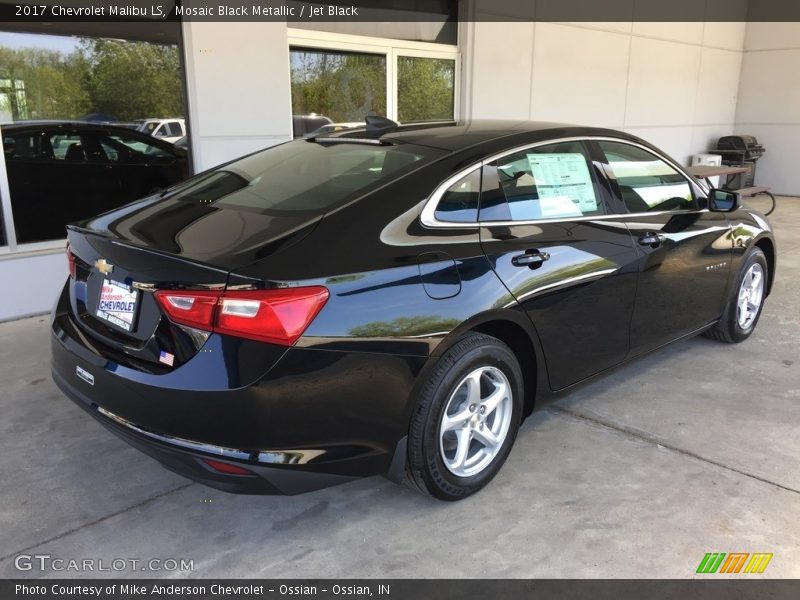Mosaic Black Metallic / Jet Black 2017 Chevrolet Malibu LS