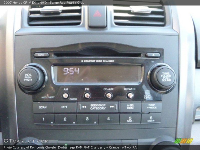 Tango Red Pearl / Gray 2007 Honda CR-V EX-L 4WD