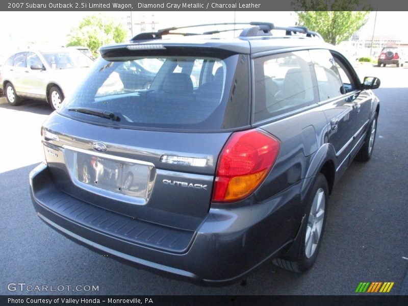 Diamond Gray Metallic / Charcoal Leather 2007 Subaru Outback 2.5i Limited Wagon