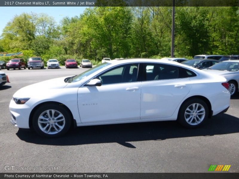 Summit White / Jet Black 2017 Chevrolet Malibu LT