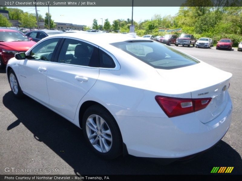 Summit White / Jet Black 2017 Chevrolet Malibu LT