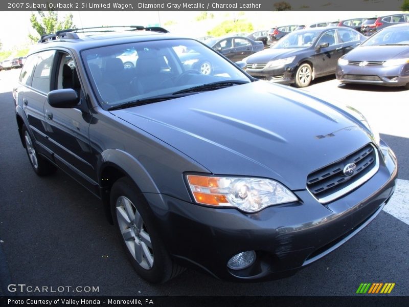 Diamond Gray Metallic / Charcoal Leather 2007 Subaru Outback 2.5i Limited Wagon