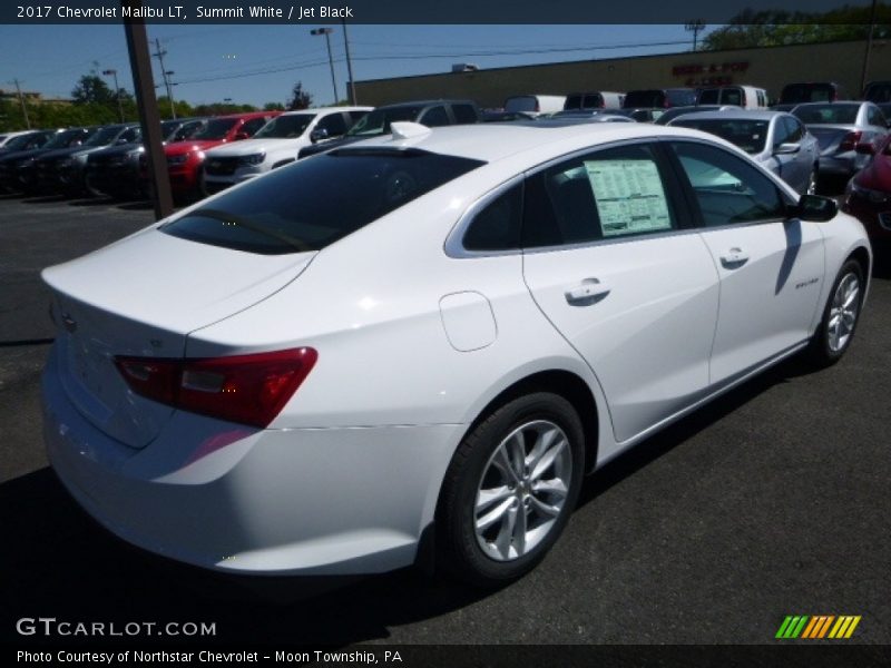 Summit White / Jet Black 2017 Chevrolet Malibu LT