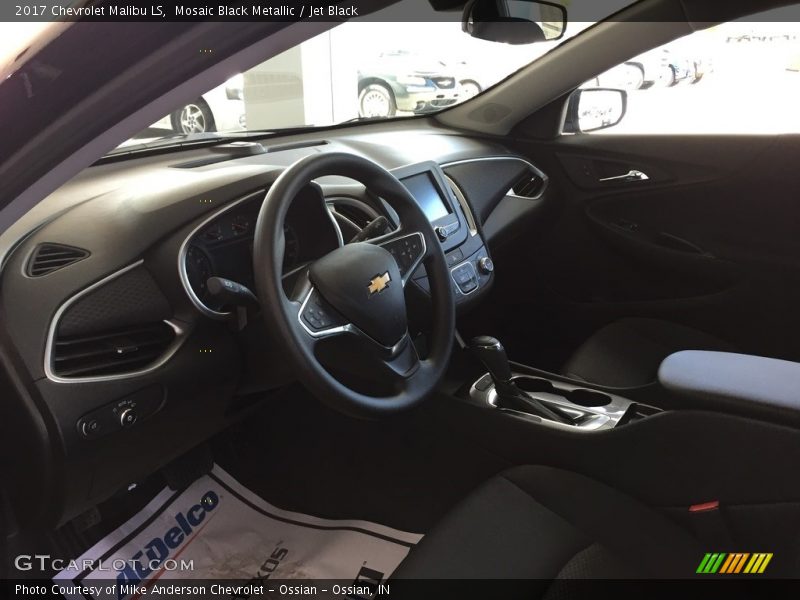 Mosaic Black Metallic / Jet Black 2017 Chevrolet Malibu LS