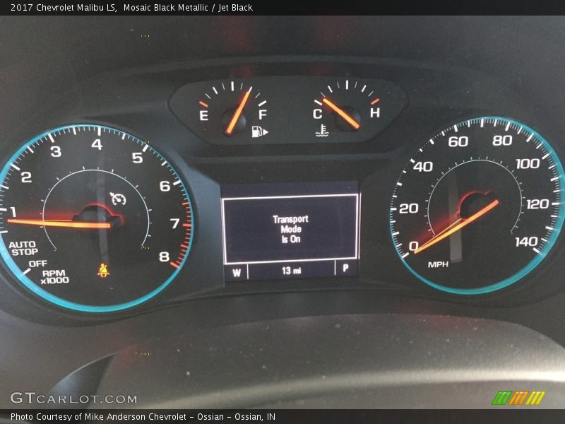 Mosaic Black Metallic / Jet Black 2017 Chevrolet Malibu LS