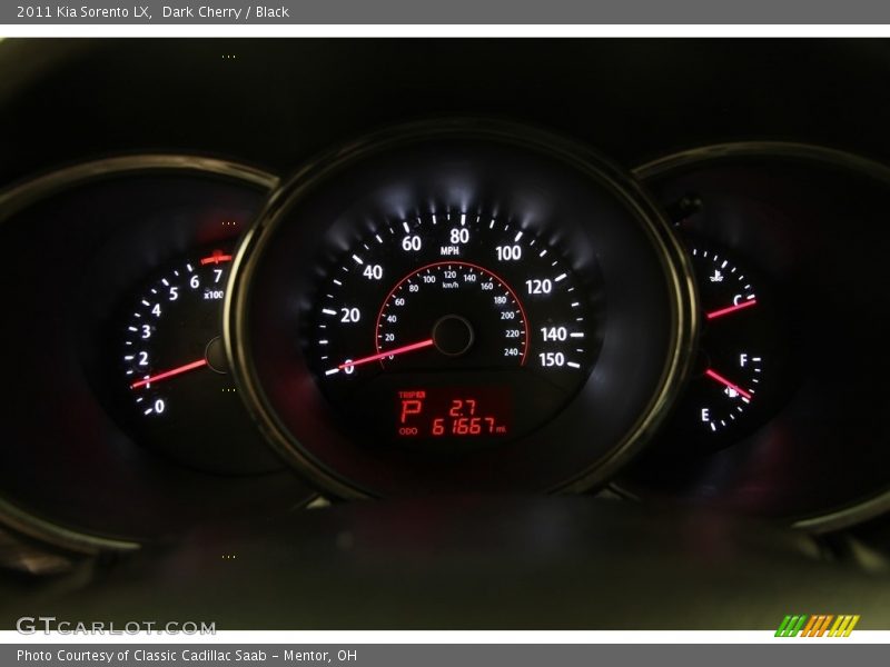 Dark Cherry / Black 2011 Kia Sorento LX