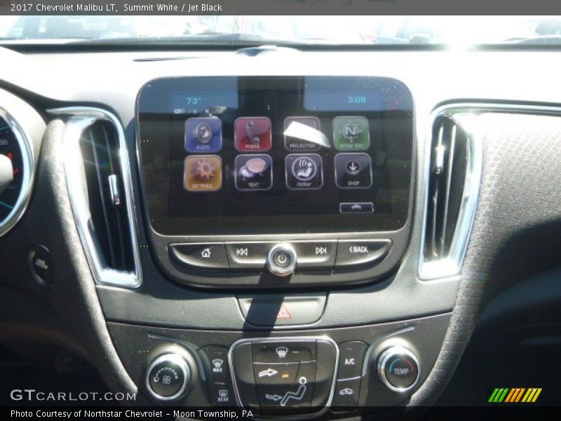 Summit White / Jet Black 2017 Chevrolet Malibu LT