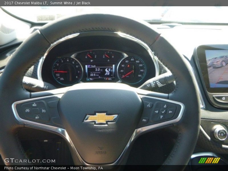 Summit White / Jet Black 2017 Chevrolet Malibu LT
