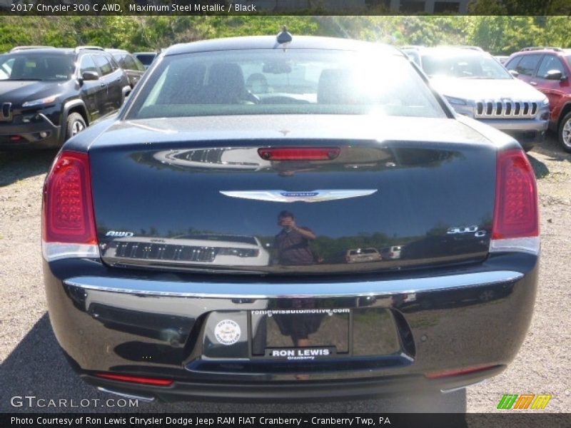 Maximum Steel Metallic / Black 2017 Chrysler 300 C AWD