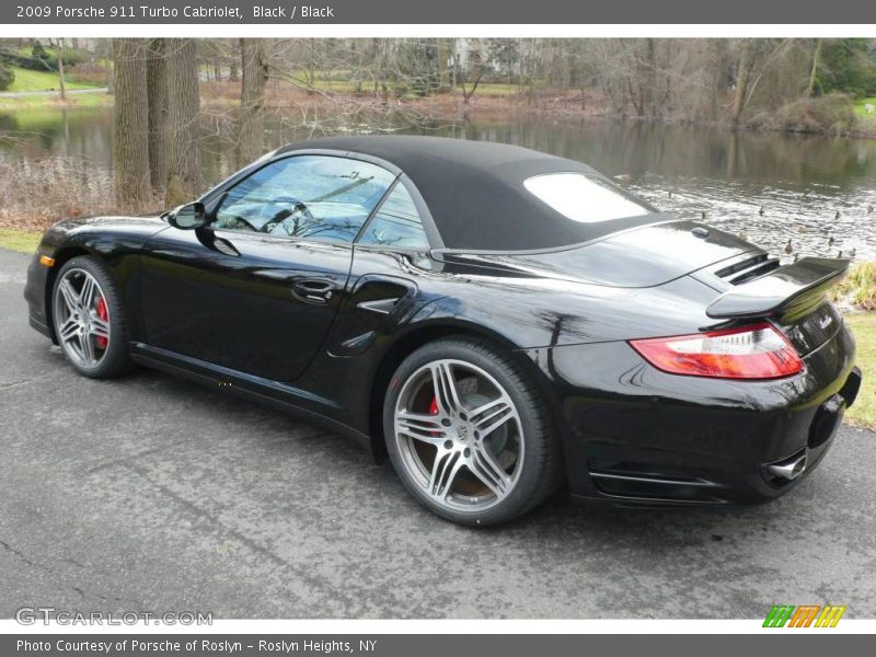 Black / Black 2009 Porsche 911 Turbo Cabriolet