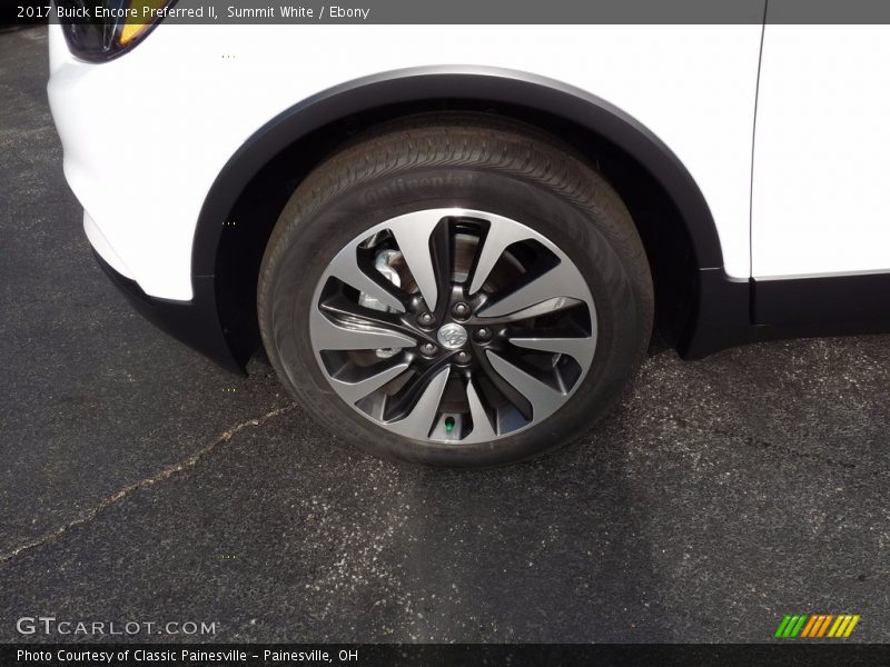 Summit White / Ebony 2017 Buick Encore Preferred II