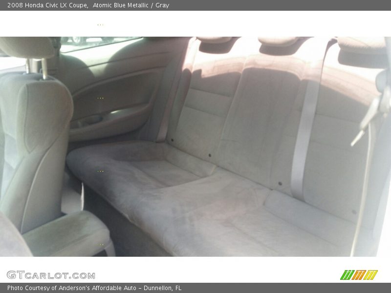 Atomic Blue Metallic / Gray 2008 Honda Civic LX Coupe