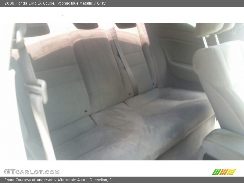 Atomic Blue Metallic / Gray 2008 Honda Civic LX Coupe