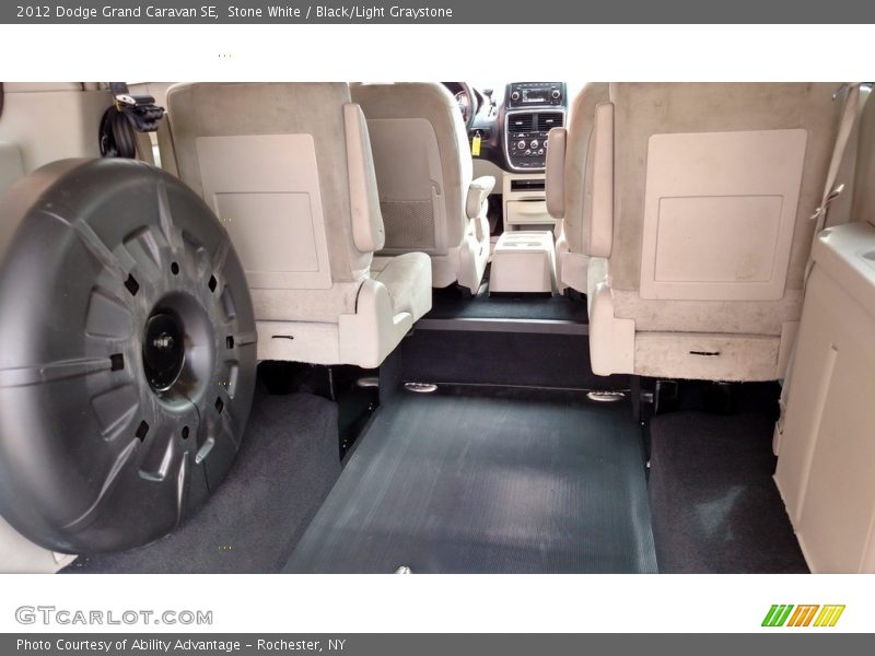 Stone White / Black/Light Graystone 2012 Dodge Grand Caravan SE