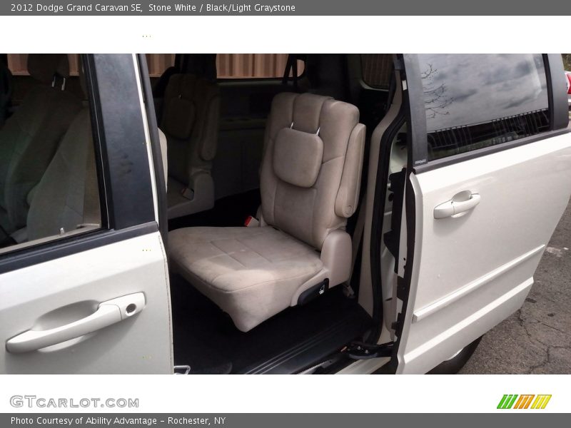 Stone White / Black/Light Graystone 2012 Dodge Grand Caravan SE