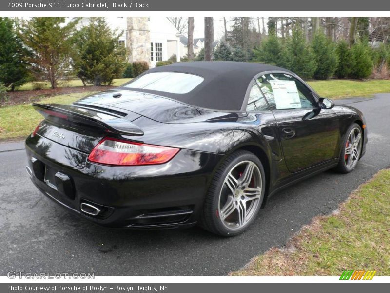 Black / Black 2009 Porsche 911 Turbo Cabriolet