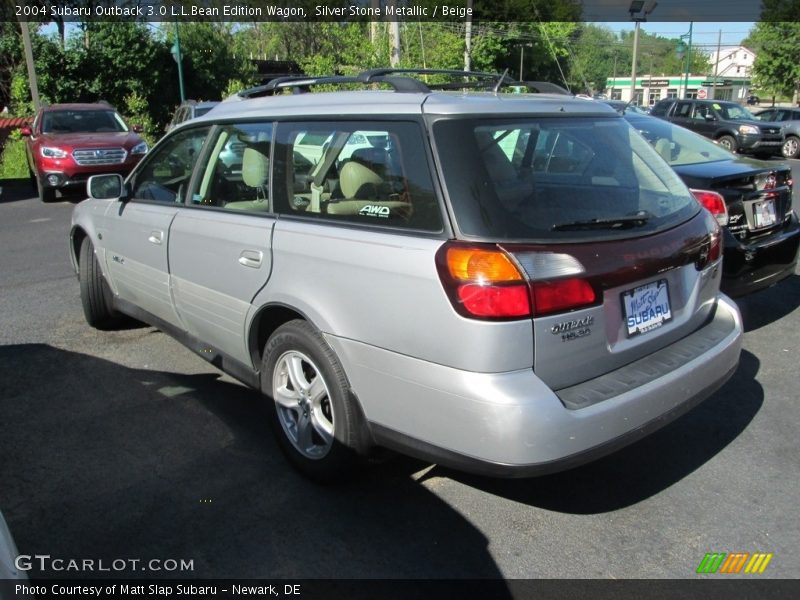 Silver Stone Metallic / Beige 2004 Subaru Outback 3.0 L.L.Bean Edition Wagon