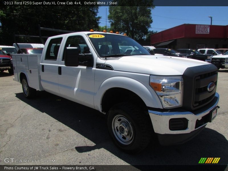 Oxford White / Steel 2013 Ford F250 Super Duty XL Crew Cab 4x4