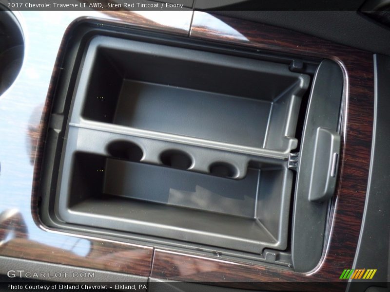 Siren Red Tintcoat / Ebony 2017 Chevrolet Traverse LT AWD