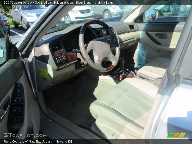 Silver Stone Metallic / Beige 2004 Subaru Outback 3.0 L.L.Bean Edition Wagon