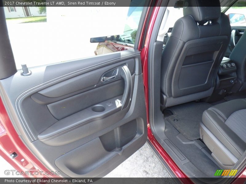 Siren Red Tintcoat / Ebony 2017 Chevrolet Traverse LT AWD